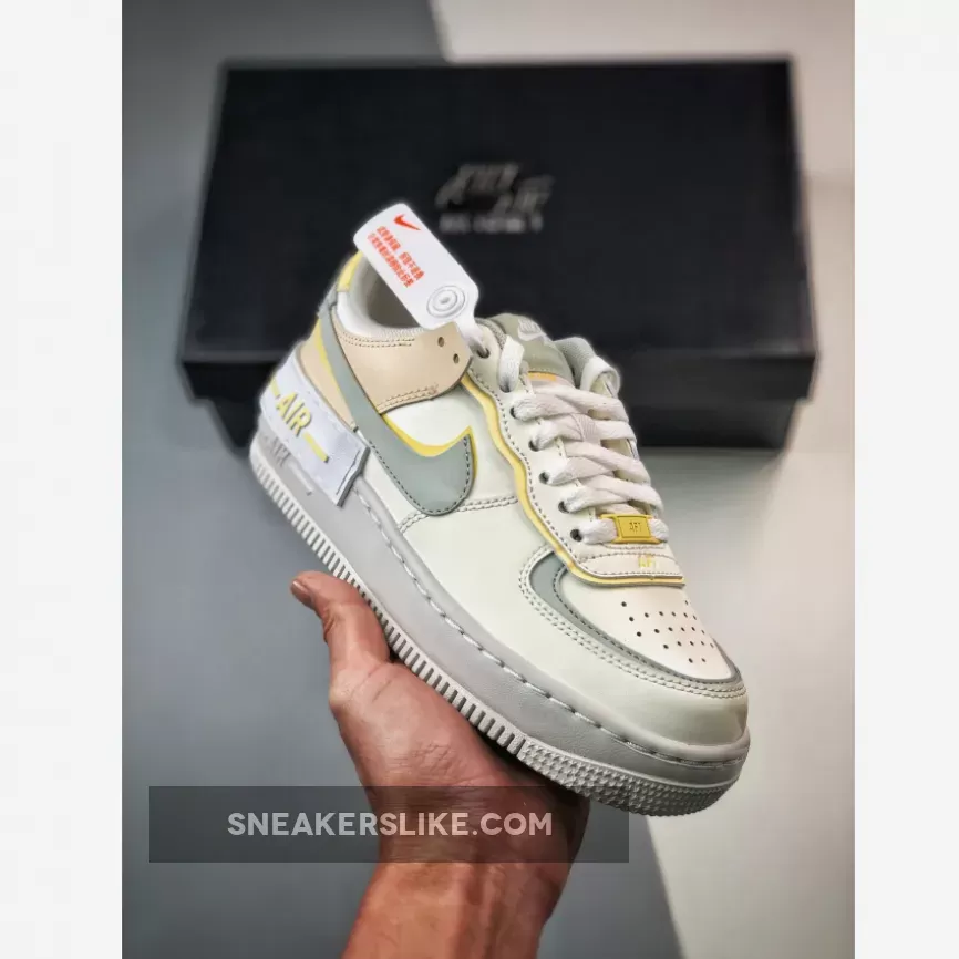 Nike Air Force 1 Shadow Sail/Light Silver-Citron Tint DR7883-101 Restock