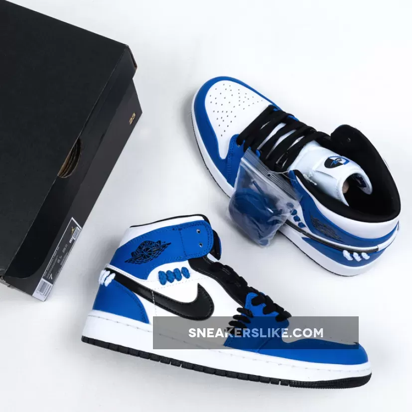 Air Jordan 1 Mid SE 'Sisterhood' Game Royal/Black-White / sisterhood jordan 1