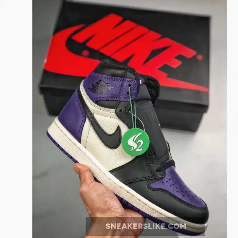 Air Jordan 1 Retro High Court Purple/Sail-Black 555088-501 / air jordan 1 high og purple
