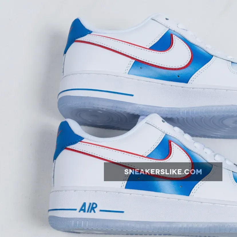 Nike Air Force 1 Low Pacific Blue/University Red-White / Air Force 1 Blue And Red