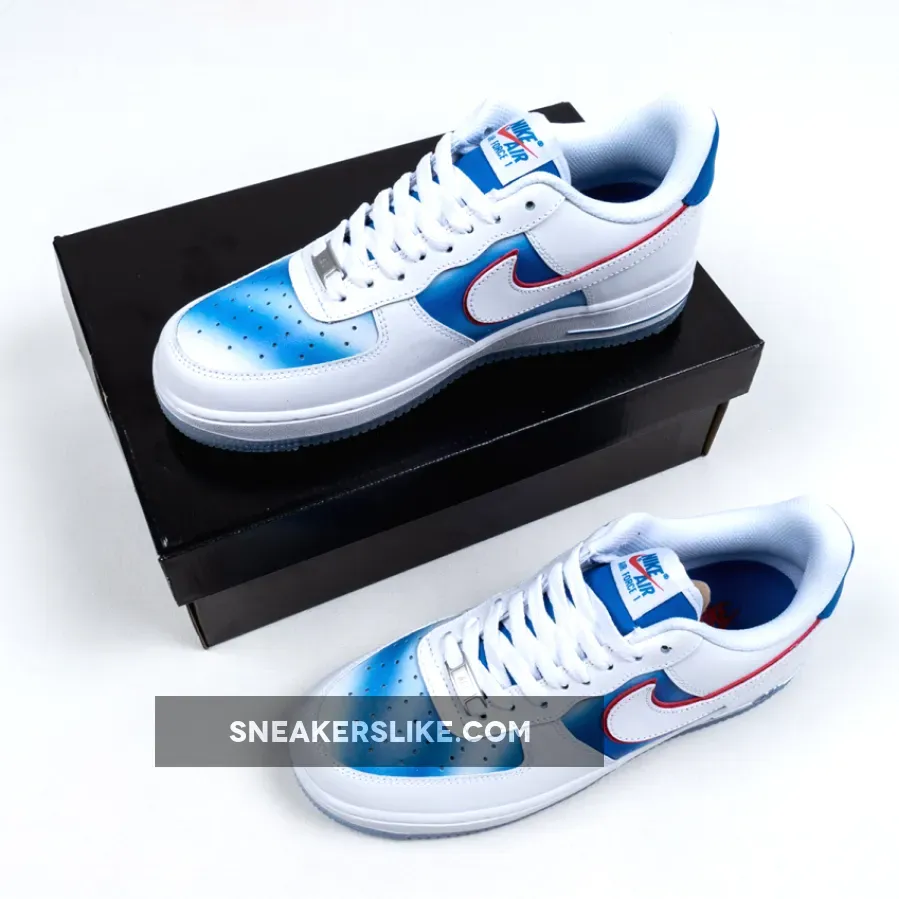 Nike Air Force 1 Low Pacific Blue/University Red-White / Air Force 1 Blue And Red