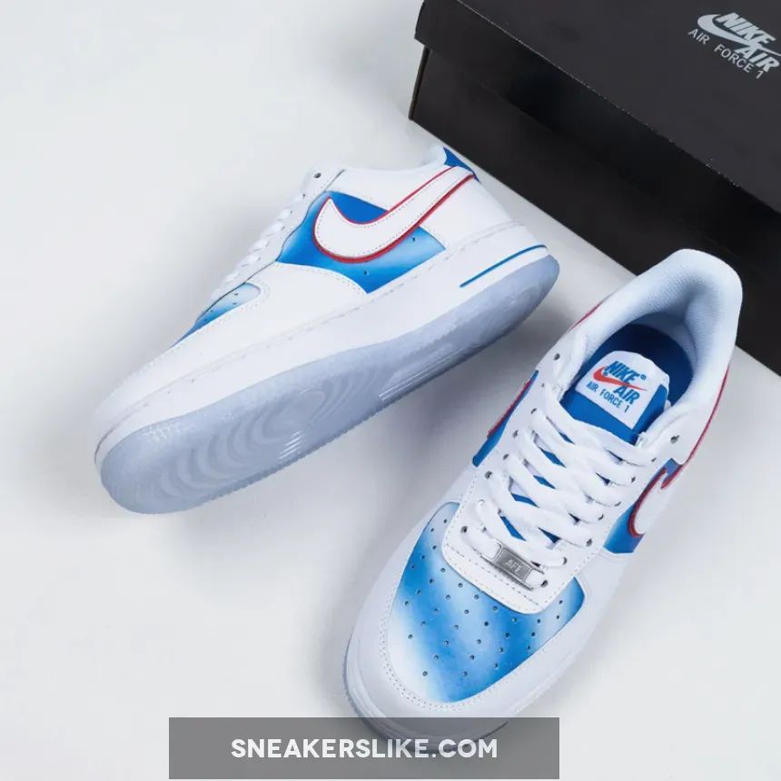 Nike Air Force 1 Low Pacific Blue/University Red-White / Air Force 1 Blue And Red