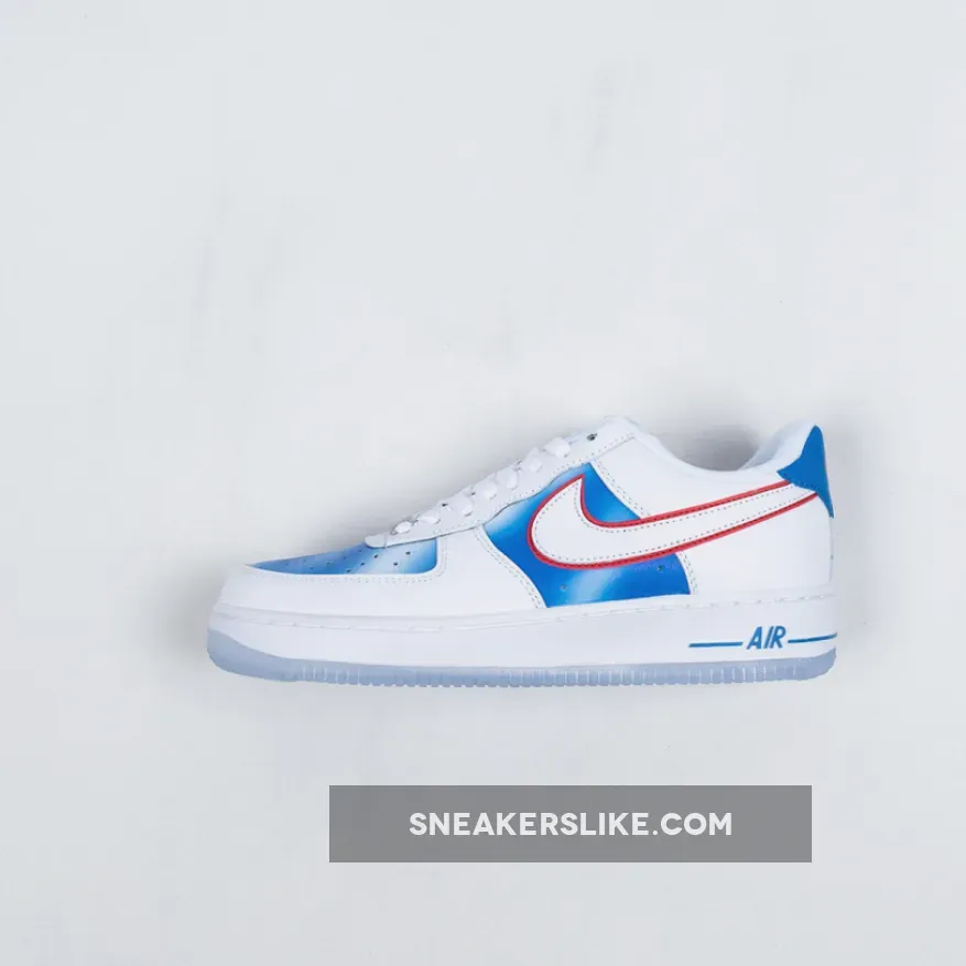 Nike Air Force 1 Low Pacific Blue/University Red-White / Air Force 1 Blue And Red