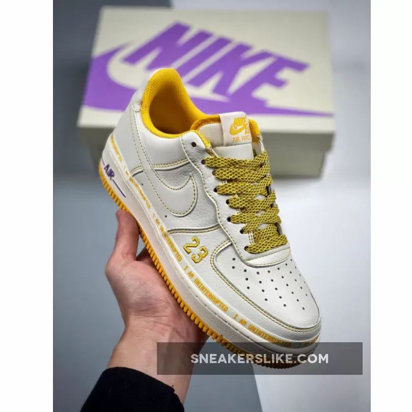 Uninterrupted X Nike Air Force 1 White/Yellow Online