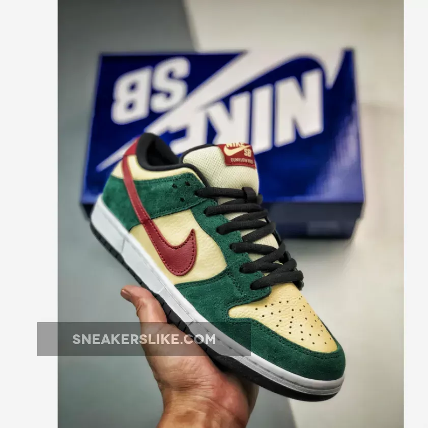 Nike SB Dunk Low Vegas Gold/Team Red-Team Green 304292-700 Outlet