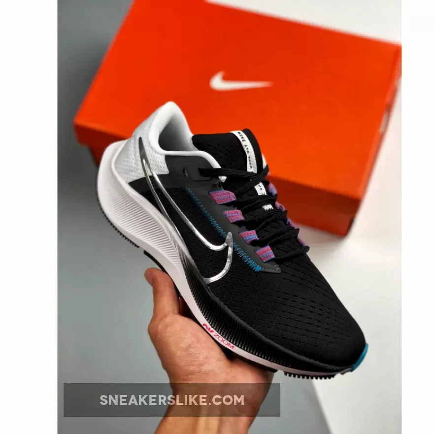 Nike Air Zoom Pegasus 38 Black White Chlorine Blue CW7356-003 / nike air zoom pegasus 38 blue
