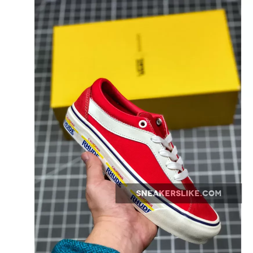 Vans Bold Ni 'Rhude' Plate/Racing Red VN0A3WLPTHE Outlet