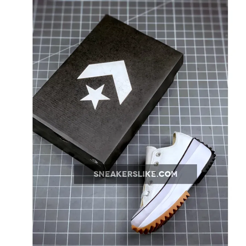 Kids Converse Run Star Hike Low Top White 168817C - converse star hike low top