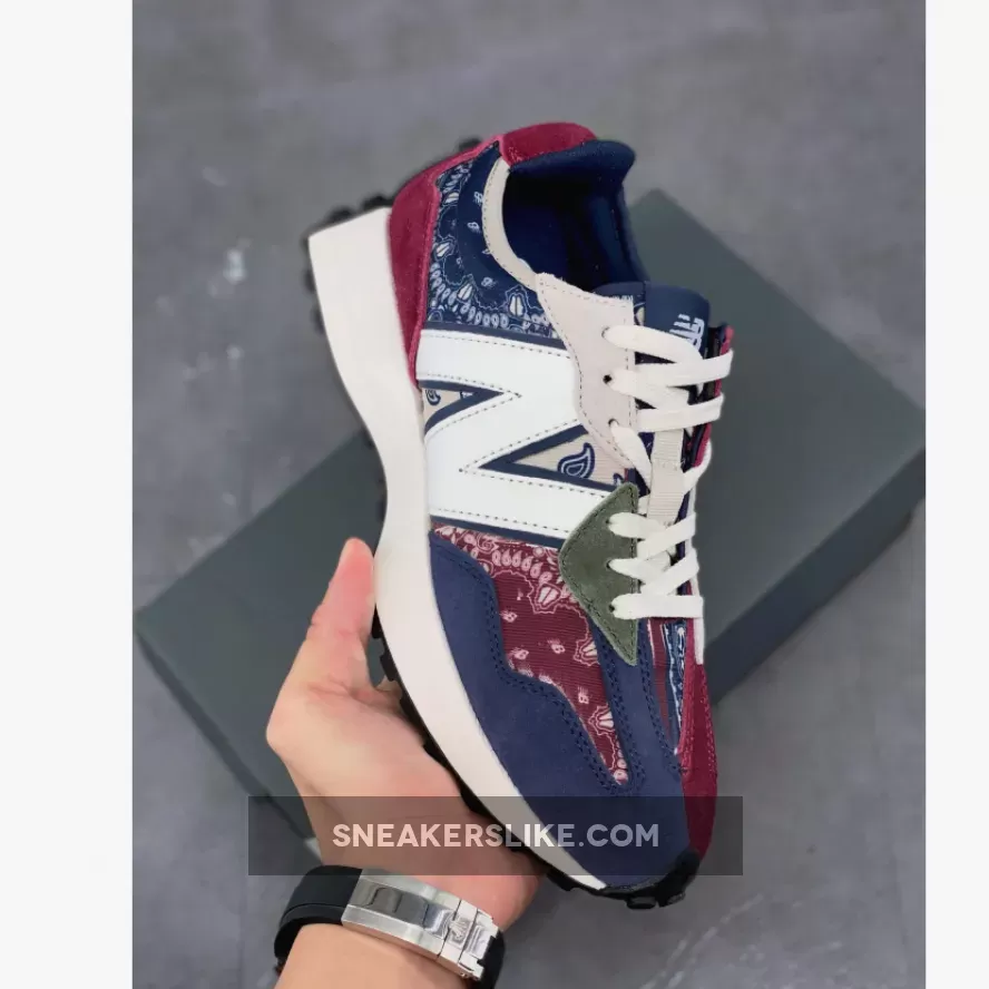 New Balance 327 'Paisley Pack' Red/Blue-Green - red blue new balance