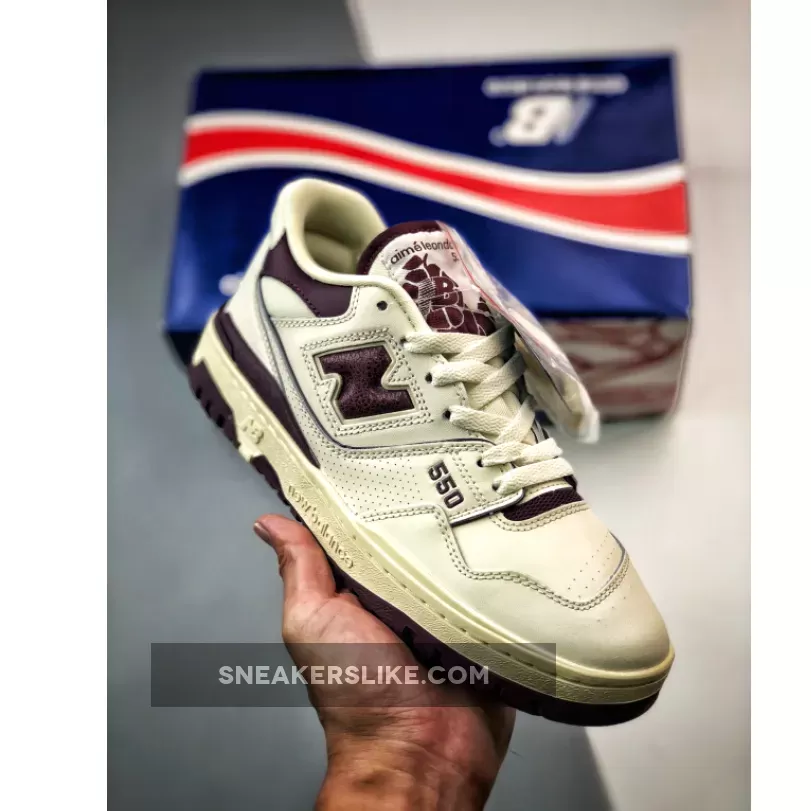 Aimé Leon Dore x New Balance 550 White/Purple - ald new balance 550 purple