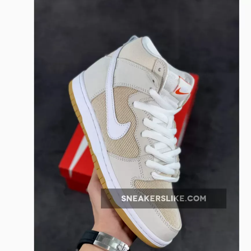 Nike SB Dunk High Unbleached White/Tan DA9626-100 / unbleached dunks