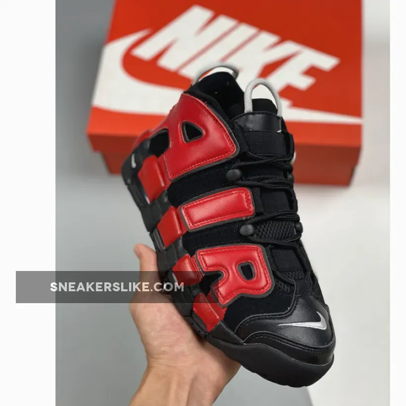 Nike Air More Uptempo Alternates Navy and Red AIR #air more uptempo split