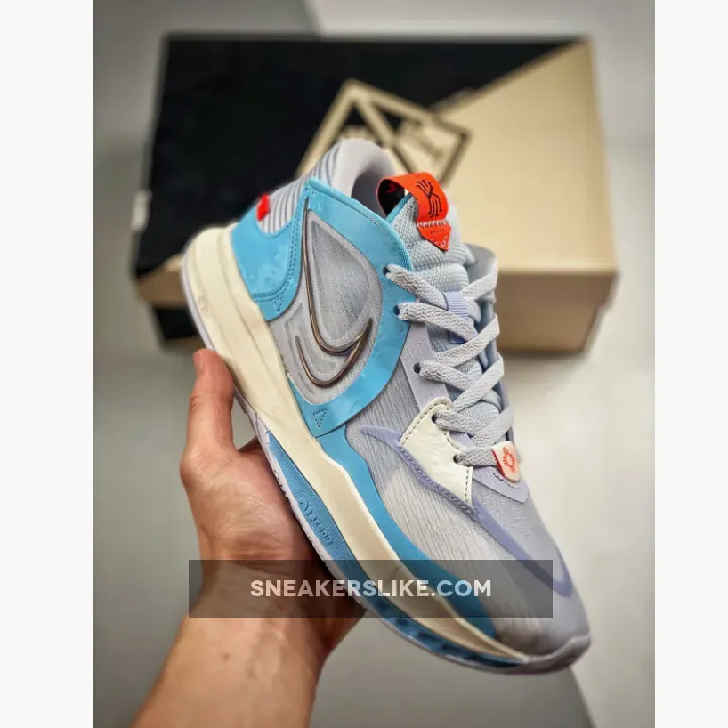 Nike Kyrie 5 Low Nets Grey Blue DJ6012-003 Kyrie Low Five