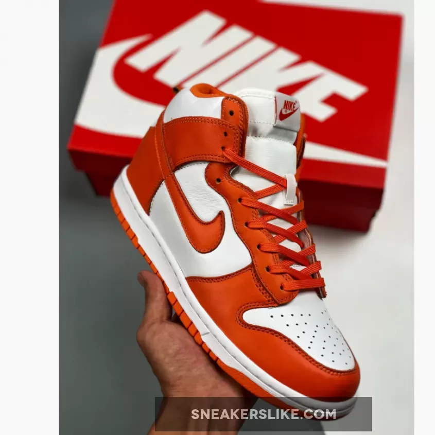 Nike Dunk High 'Syracuse' White/Orange Blaze DD1399-101 syracuse dunk highs