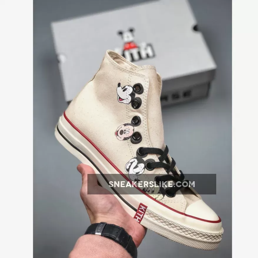 KITH X Disney X Converse Chuck 70 'Cream Canvas' kith x converse disney