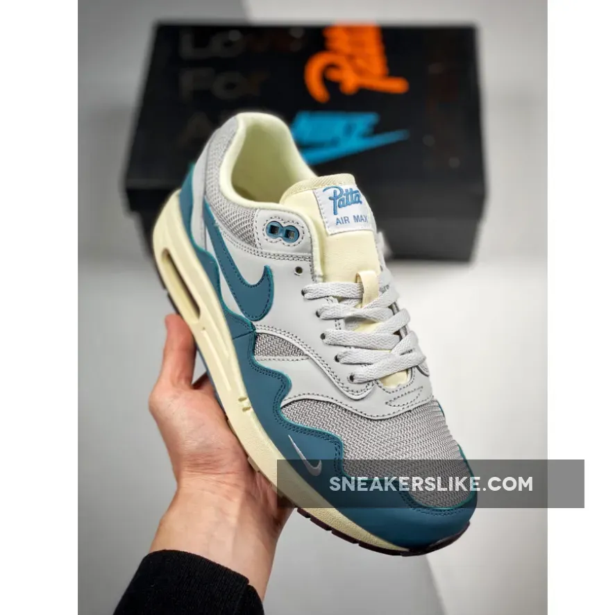 Patta x Nike Air Max 1 'Aqua Noise' DH1348-004 / patta air max 1 blue