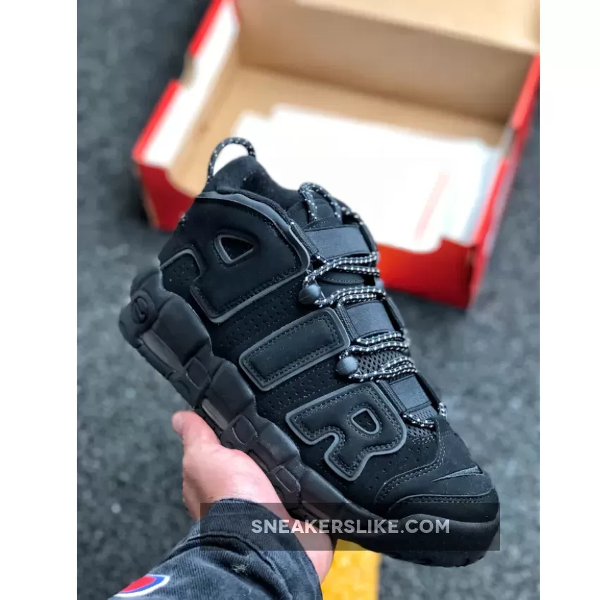Nike Air More Uptempo Triple Black 414962-004 / nike uptempo all black