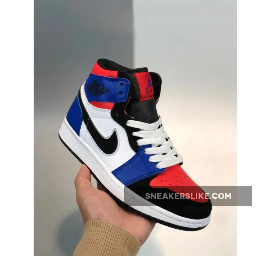 Air Jordan 1 Mid 'Top 3' Blue Red Black White Air Jordan 1 Mid Goat