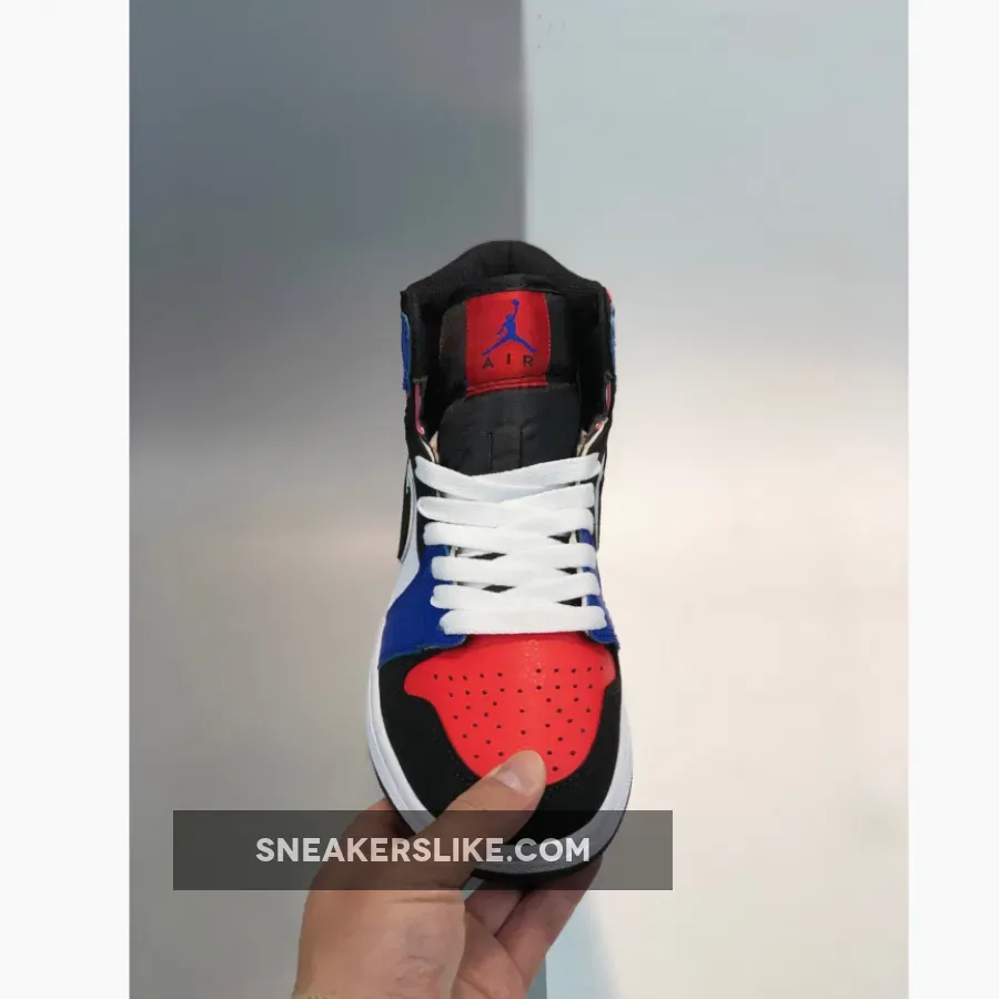 Air Jordan 1 Mid 'Top 3' Blue Red Black White Air Jordan 1 Mid Goat