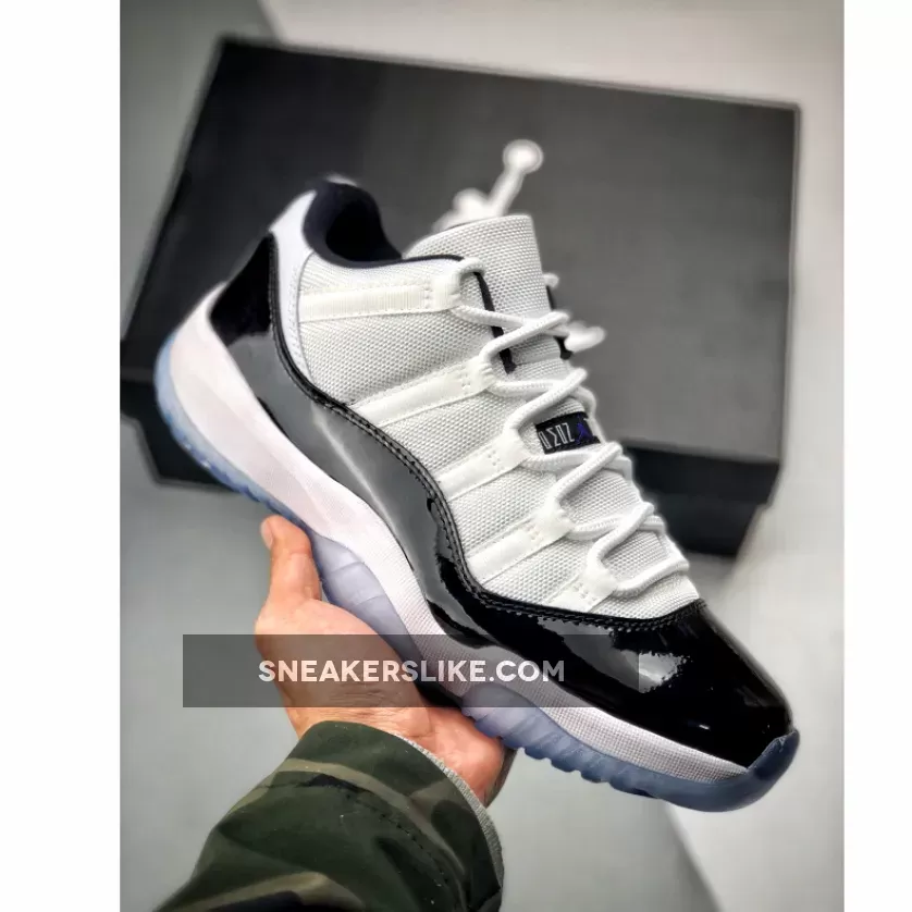 Air Jordan XI (11) Low 'Concord' White/Black-Concord low top concord 11s