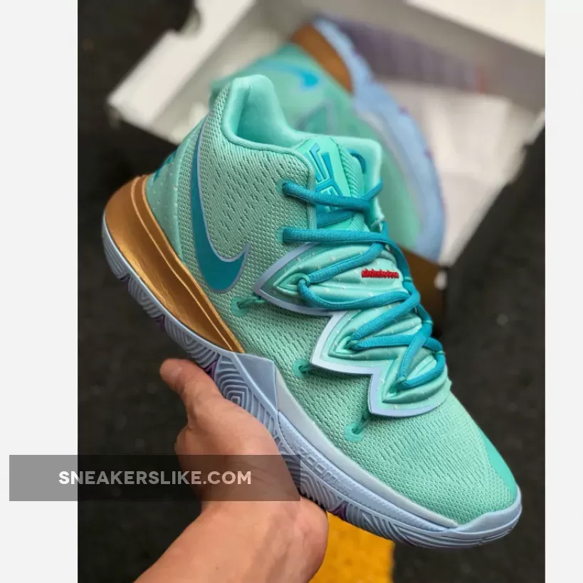 Nike Kyrie 5 'Squidward' Frosted Spruce/Aluminum - nike kyrie squidward