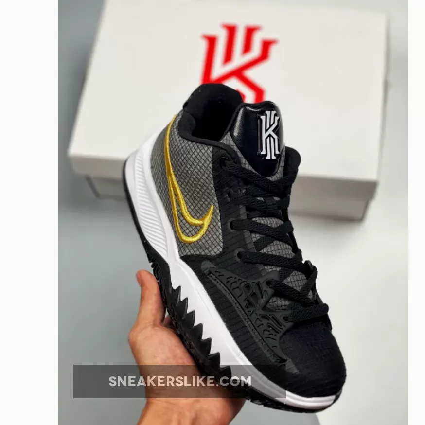 Nike Kyrie Low 4 Black Yellow - kyrie low black
