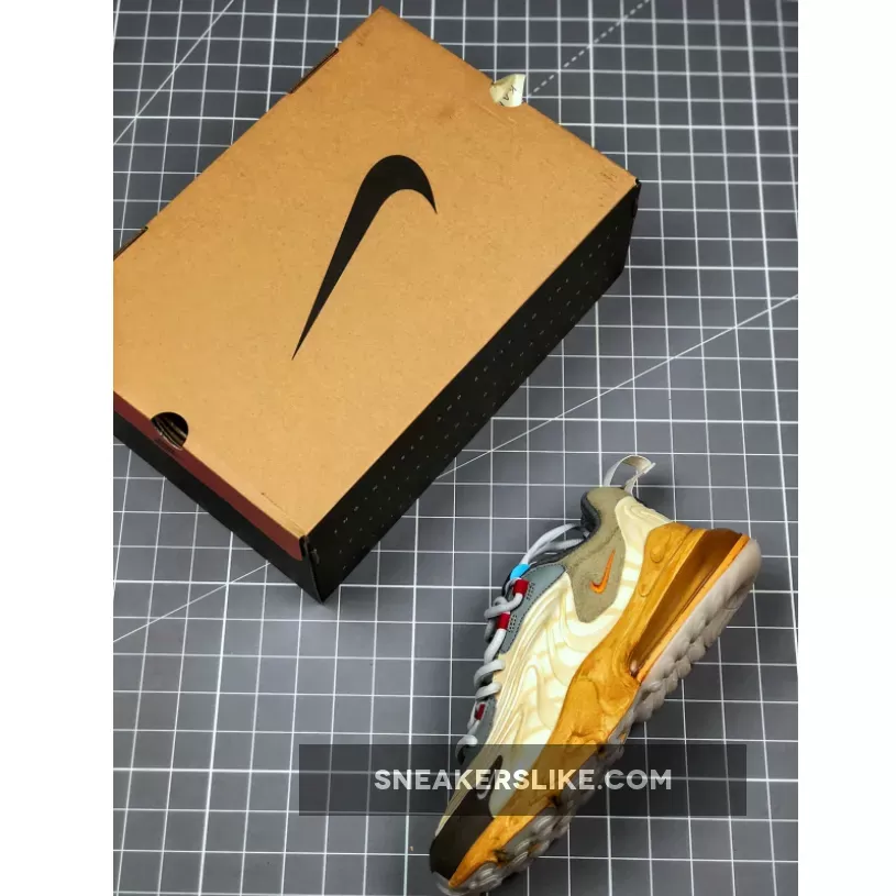Nike Air Max 270 React 'Travis Scott – Cactus Trails' LIGHT CREAM/STARFISH/DARK HAZE / travis scott 270s