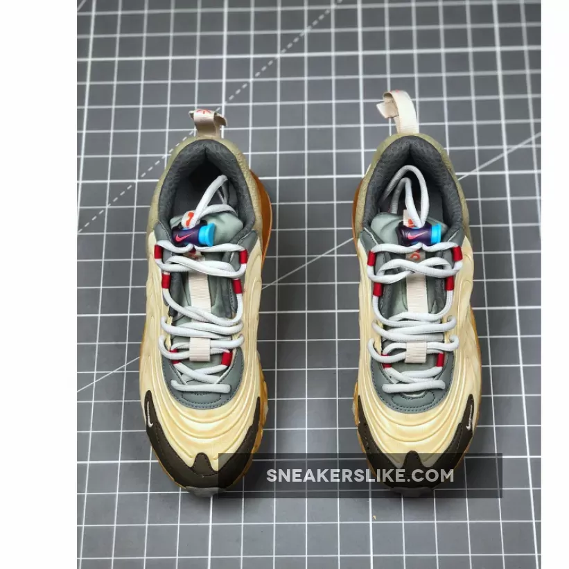 Nike Air Max 270 React 'Travis Scott – Cactus Trails' LIGHT CREAM/STARFISH/DARK HAZE / travis scott 270s