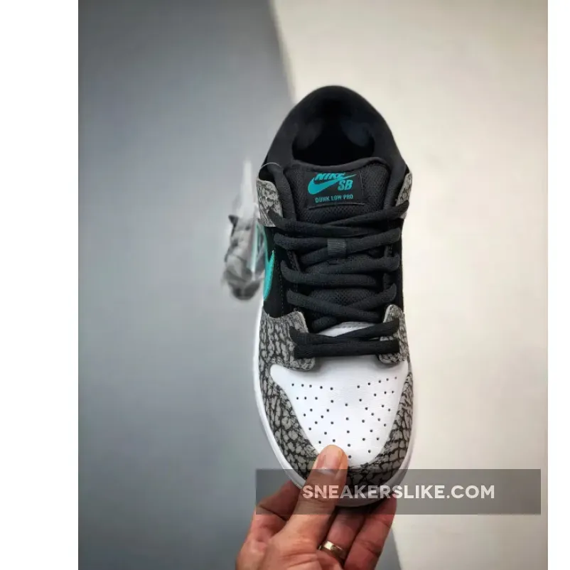 Atmos Elephant Dunk atmos x Nike SB Dunk Low 'Elephant' Black White Jade Blue BQ6817-009