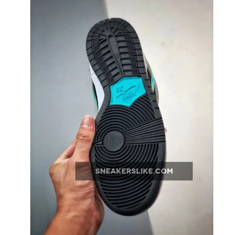 Atmos Elephant Dunk atmos x Nike SB Dunk Low 'Elephant' Black White Jade Blue BQ6817-009