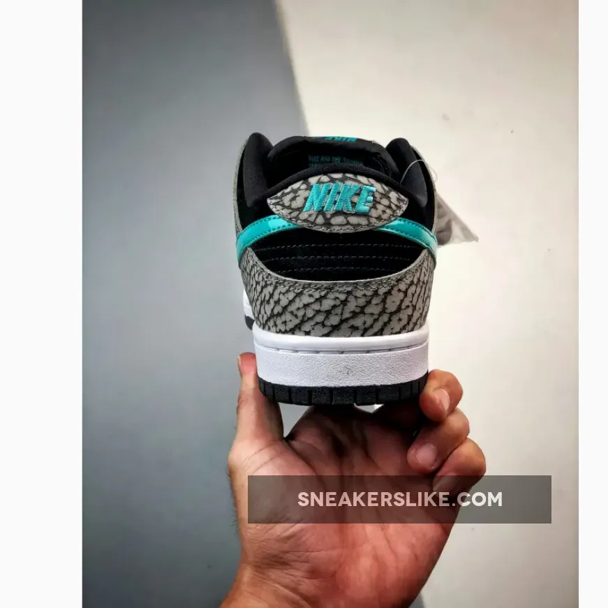 Atmos Elephant Dunk atmos x Nike SB Dunk Low 'Elephant' Black White Jade Blue BQ6817-009