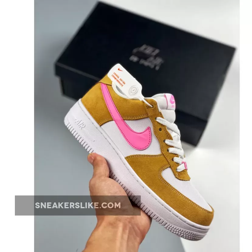 Nike Air Force 1 Flax Orange Pink WMNS DC1156-700 New Releases