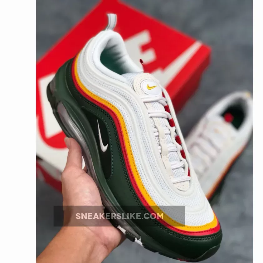 Nike Air Max 97 SE White/Dynamic Yellow-Evergreen / nike air max 97 evergreen