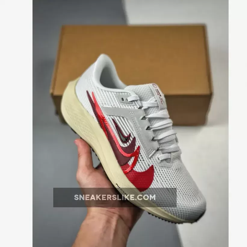 Nike Zoom Pegasus 40 White/University Red/Multi-Color, Nike Pegasus Trail FB7703-100