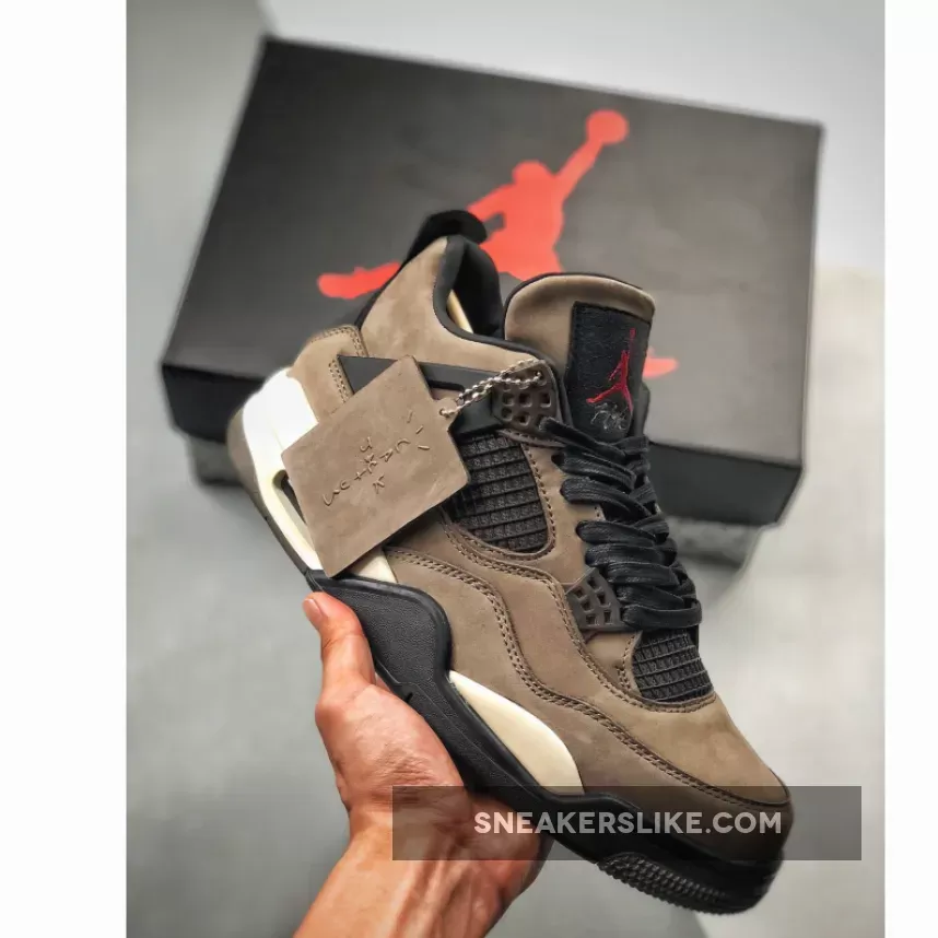 Travis Scott x Air Jordan 4 Olive Travis Scott Shoes For Sale