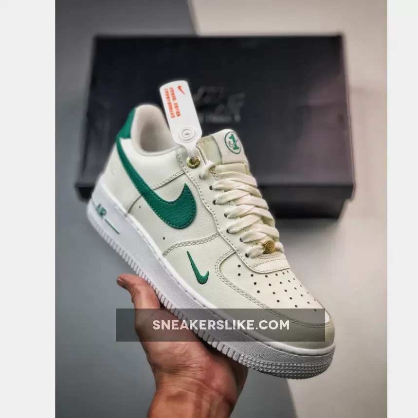 Nike Air Force 1 40th Anniversary Sail/Malachite-Metallic Gold #dq7582-101
