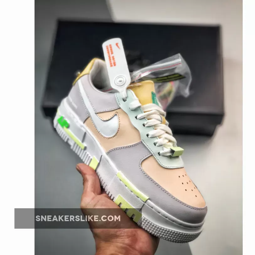 LPL x Nike Air Force 1 Pixel 'Have A Good Game' Venice/White-Green Strike DO2330-511 / pixelated air force ones