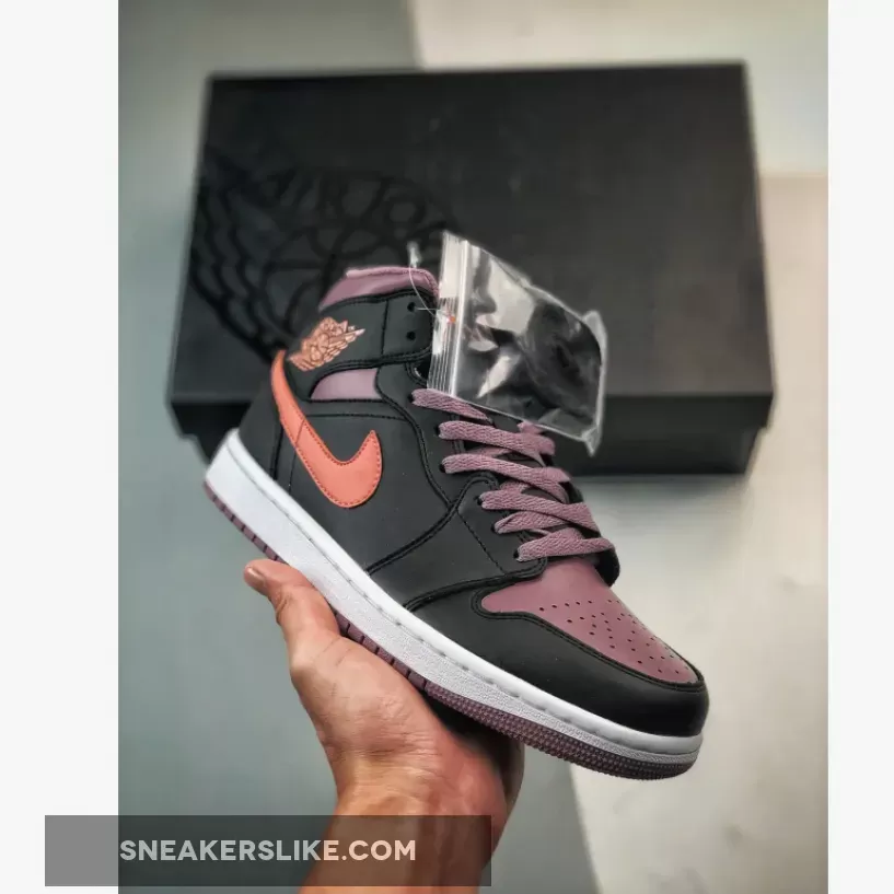 How To Buy Air Jordan 1 Mid Se Black Sky J Orange-sky J Mauve