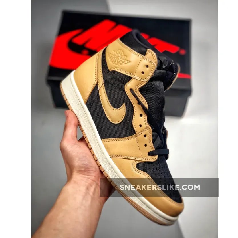 Air Jordan 1 Retro High OG 'Heirloom' Vachetta Tan/Black/Sail Air Jordan 1 Retro Tan