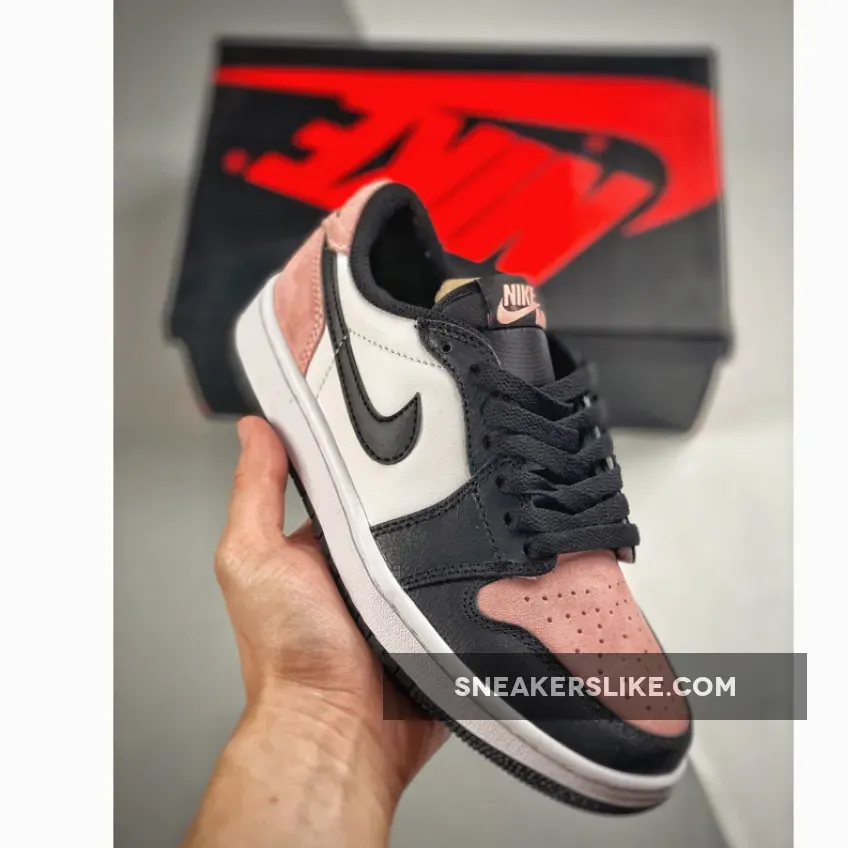 Air Jordan 1 Low Black/Bleached Coral-White-Grey Fog CZ0790-061 Air Jordan 1 Bleached Coral
