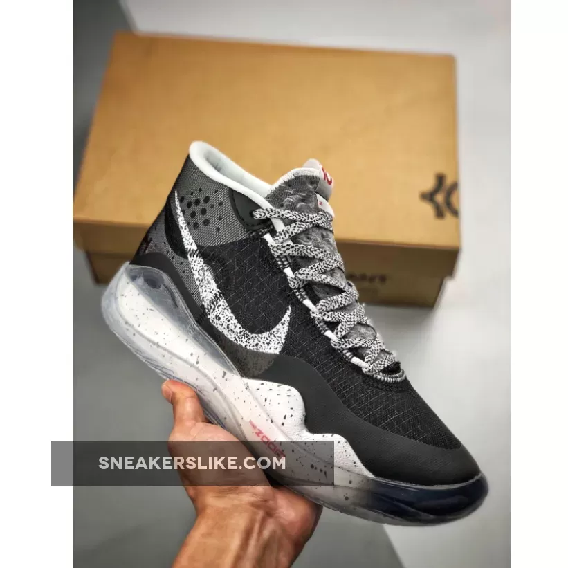 Nike KD 12 'Black Cement' Black/White-Wolf Grey / nike kd 12 don c