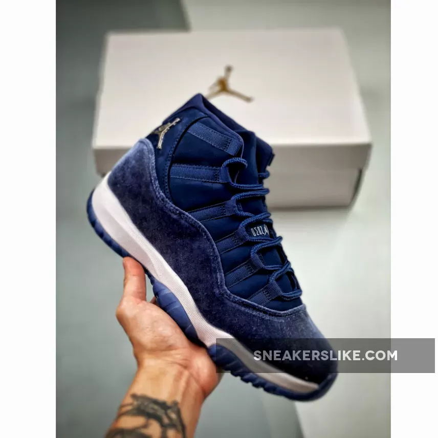 Air Jordan 11 Midnight Navy/Metallic Silver-White Air Jordan 11 Midnight Navy 2022