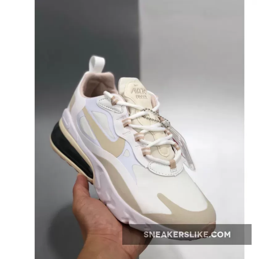 Nike Air Max 270 React Light Orewood Brown CJ0619-102 Air Max 270 React Summit White Orewood Brown