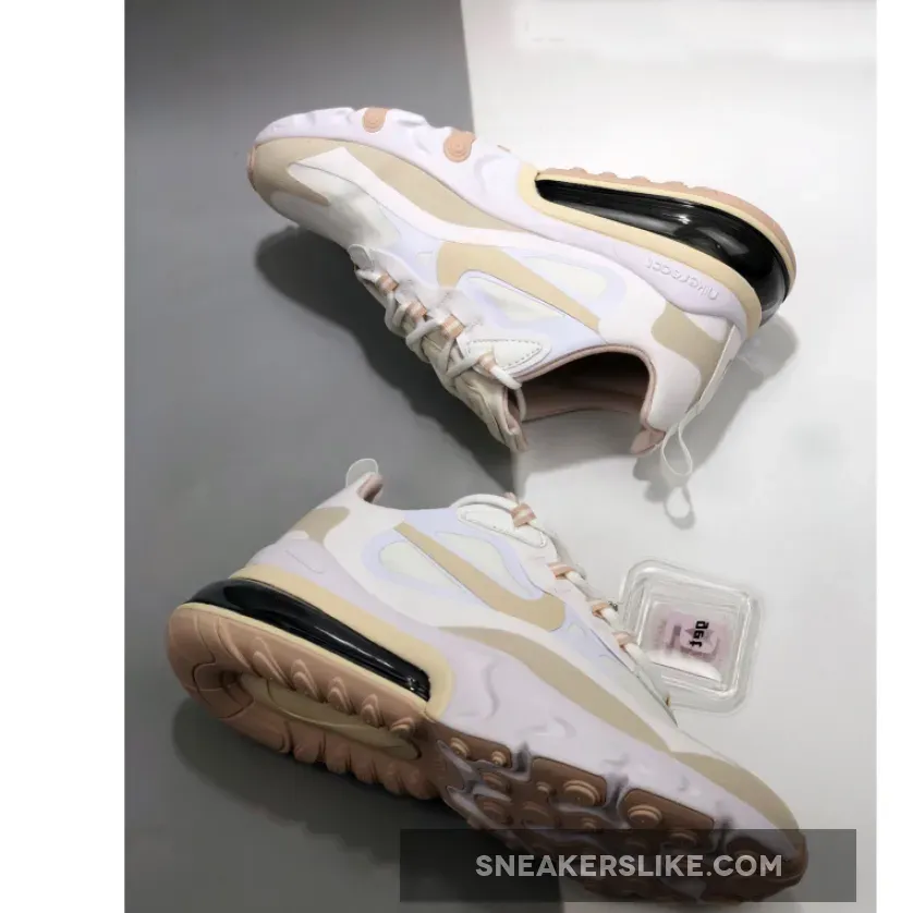 Nike Air Max 270 React Light Orewood Brown CJ0619-102 Air Max 270 React Summit White Orewood Brown
