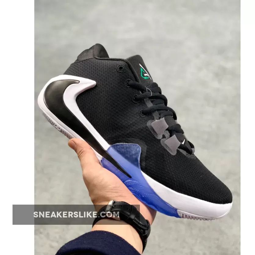 Nike Zoom Freak 1 Black White BQ5422-001 / nike zoom freak 1 black/white/lucid green