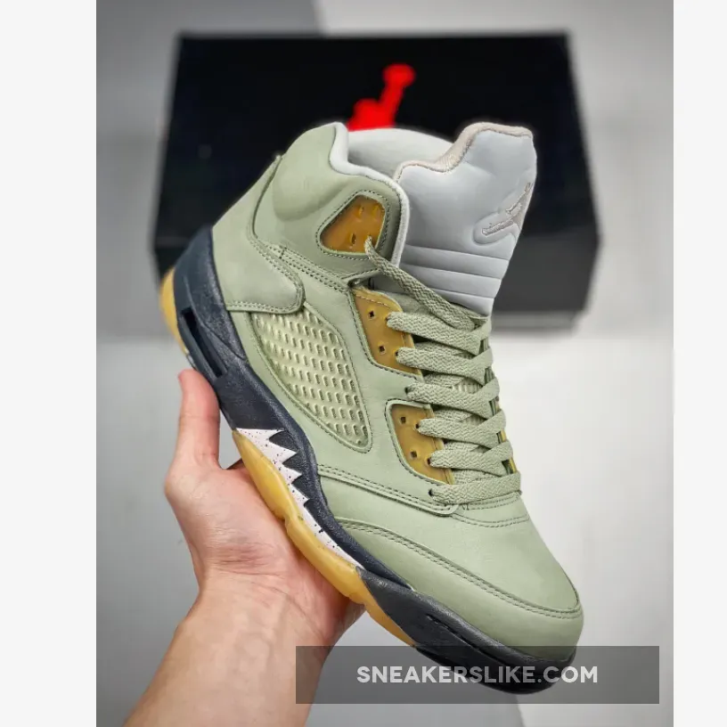 Air Jordan 5 Jade Horizon/Light Silver-Black-Pink Glaze DC7501-300 / jade jordan