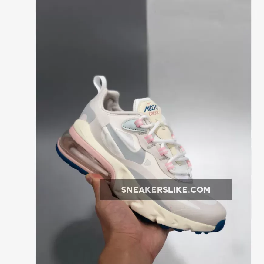 Nike Air Max 270 React White Pink For Womens AT6174-100 Outlet