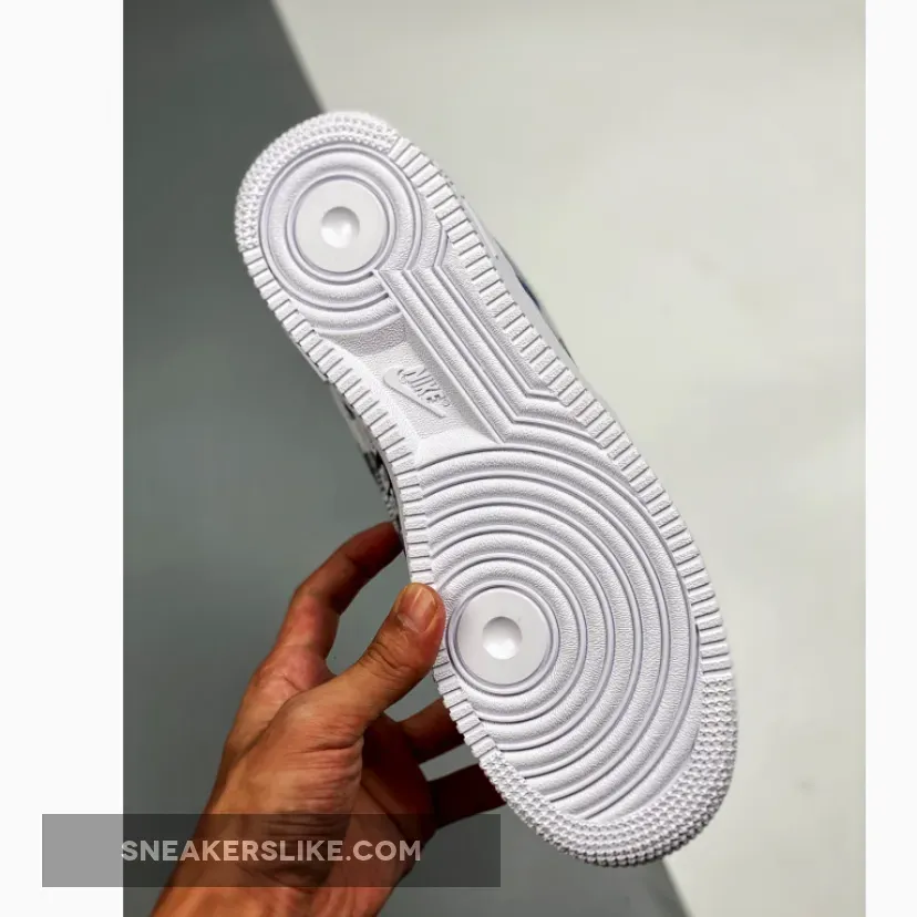 Custom x Kaws Nike Air Force 1 Low Blue White - kaws jordan 1 low