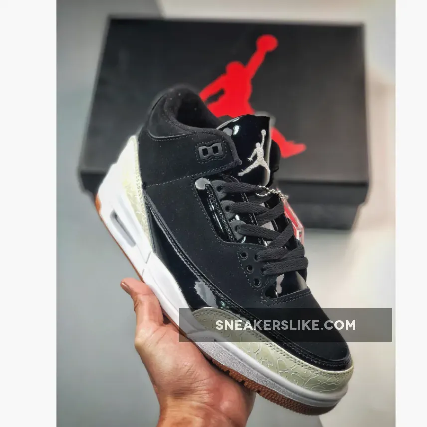 Jordan 3 GS Black White Gum 441140-022 / white retro 3