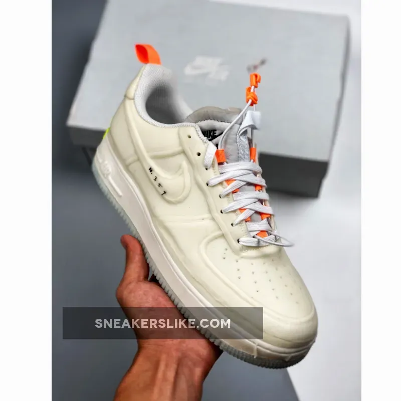 Nike Air Force 1 Experimental White/Sail-Atomic Orange-Black / air force 1 type n 354 experimental sail